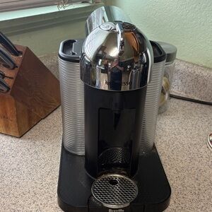 Nespresso Black and Silver Coffee Machine